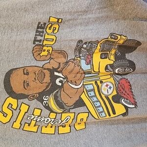 Homage Pittsburgh Steelers "The Bus" Jerome Bettis T Shirt